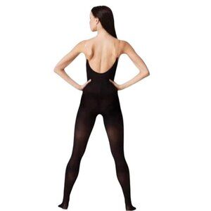 Body Wrappers Adult Body Stirrup Tights M/L 8-14 Adjustable Camisole Top Black